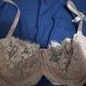 Victoria's Secret Pink Lace Bra Intimates and Thong
